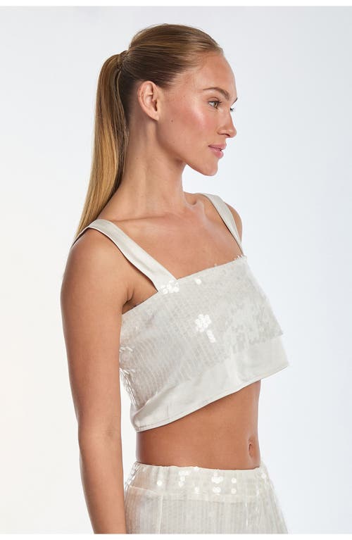 NOLI YOGA THE NOLI SHOP ZOEY SEQUIN CROP TOP