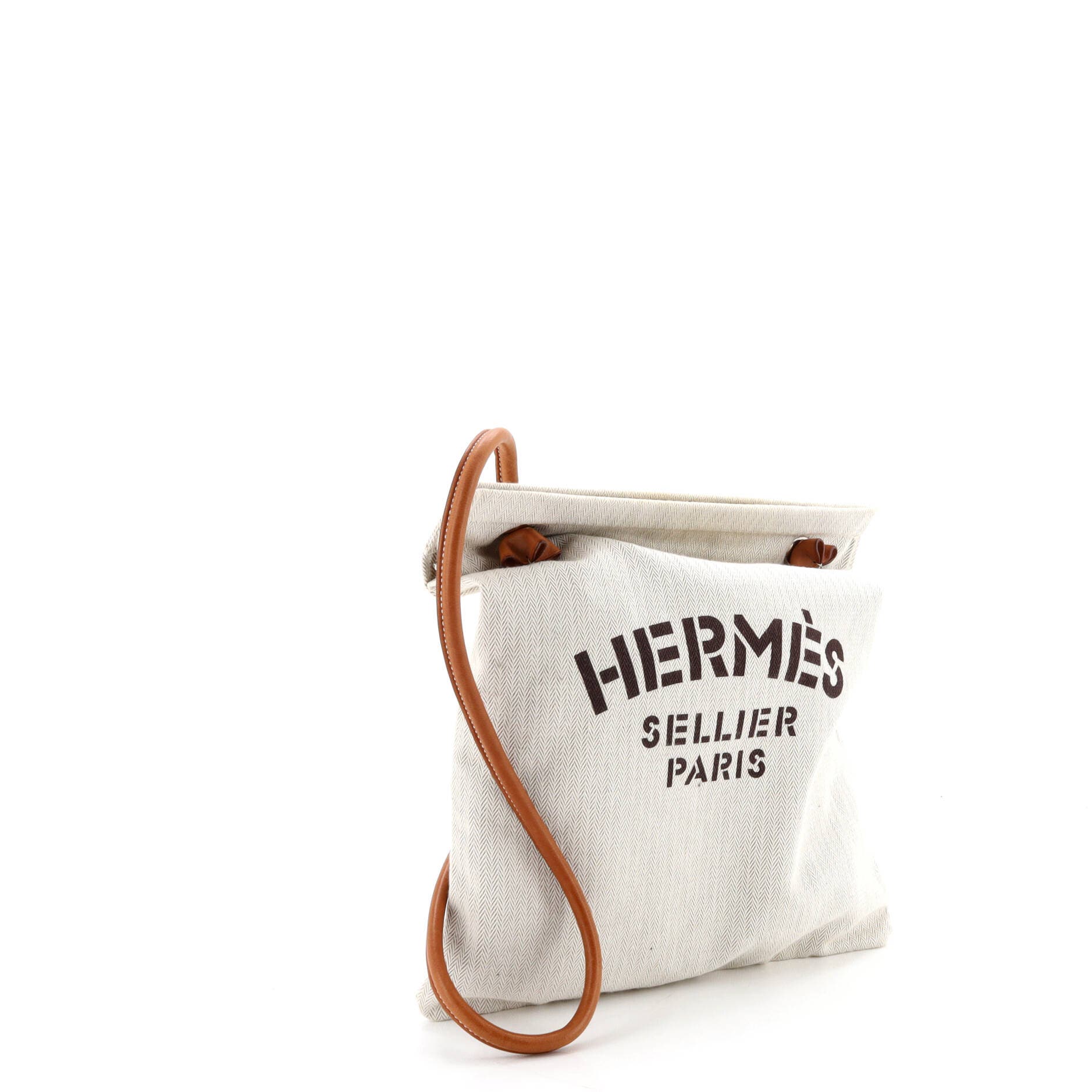 Pre-Owned Hermes Aline Bag Toile MM, Alternate, color, Ecru