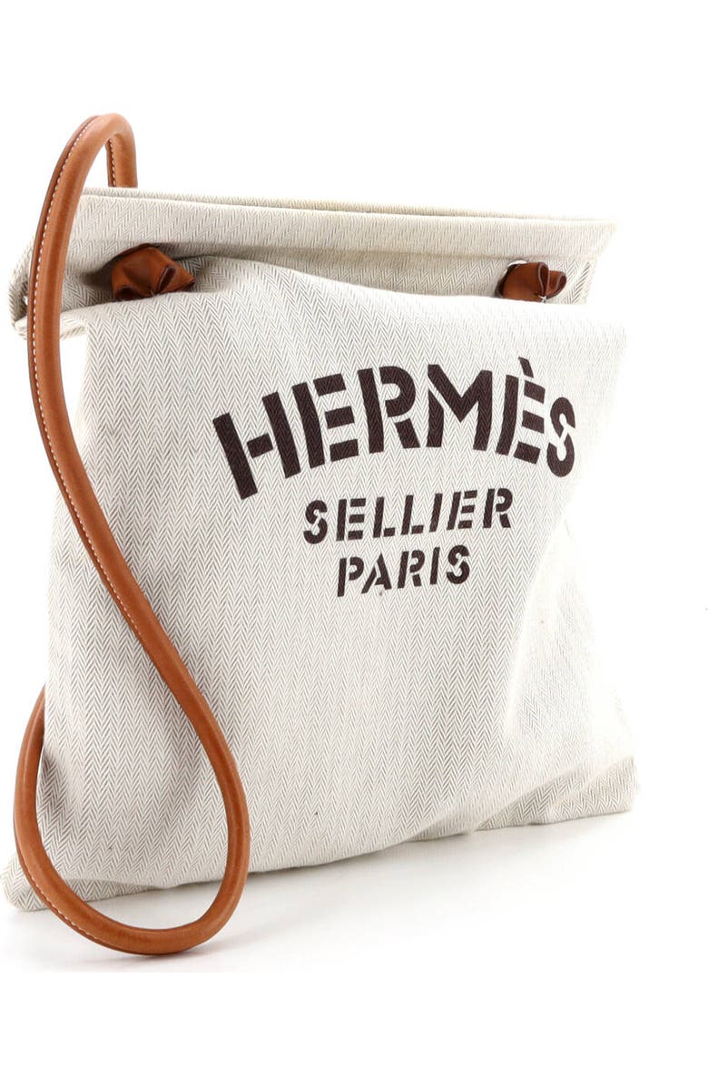 Pre-Owned Hermes Aline Bag Toile MM, Alternate, color, Ecru