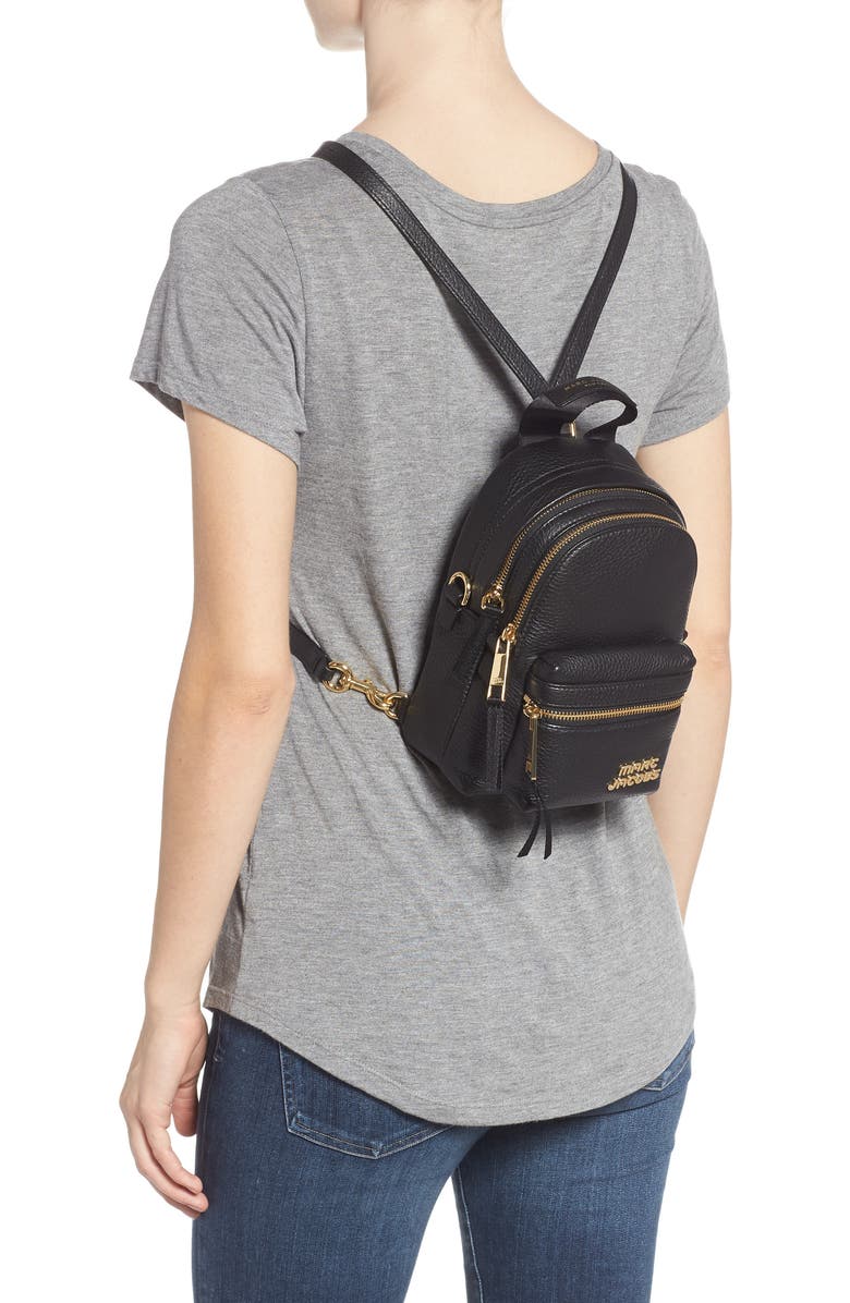 Marc Jacobs Mini Trek Leather Backpack, Alternate, color,