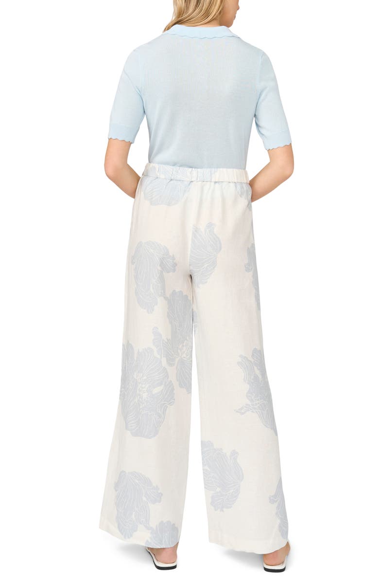 Halogen<sup>®</sup> Easy Wide Leg Linen Blend Pants, Alternate, color, Airy Blue