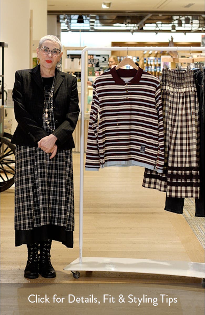 Noah Stripe Button Waist Rugby Top, sales video thumbnail