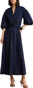 Lauren Ralph Lauren Poplin Midi Shirtdress