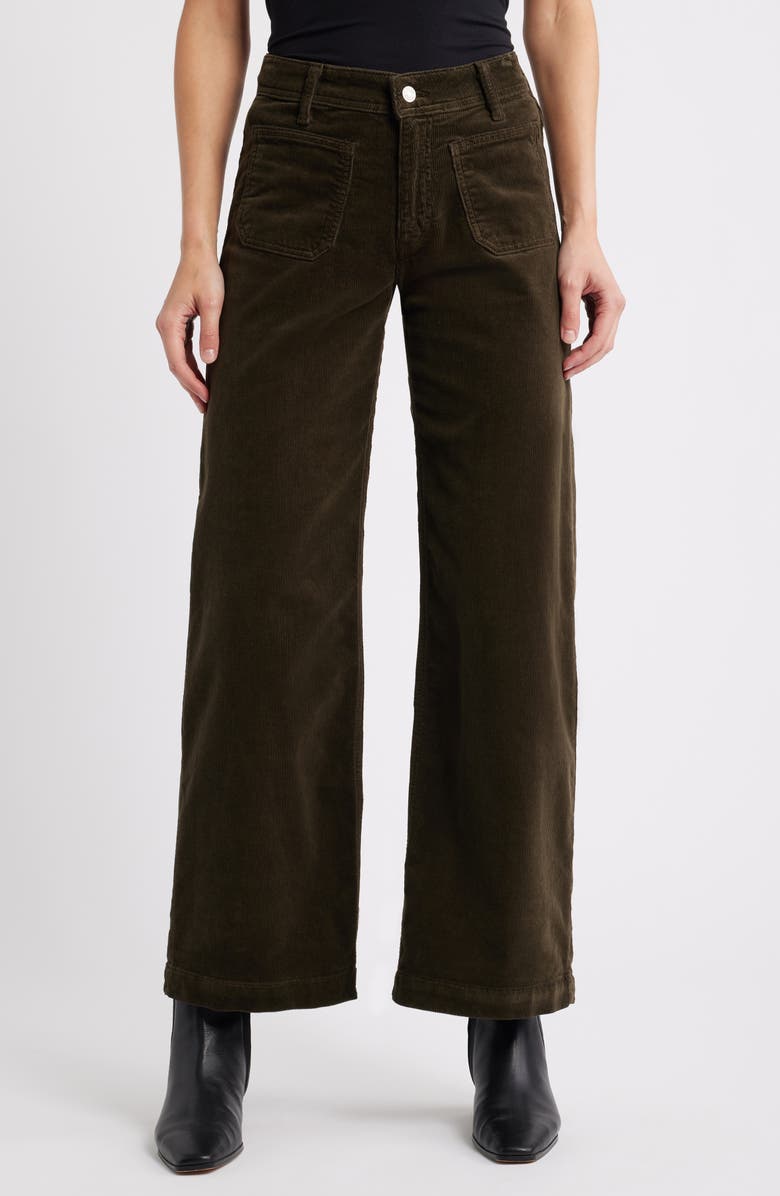 Mavi Jeans Paloma Marine Patch Pocket Corduroy Wide Leg Pants, Main, color, Dollar Bill Cord