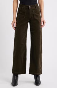 Mavi Jeans Paloma Marine Patch Pocket Corduroy Wide Leg Pants