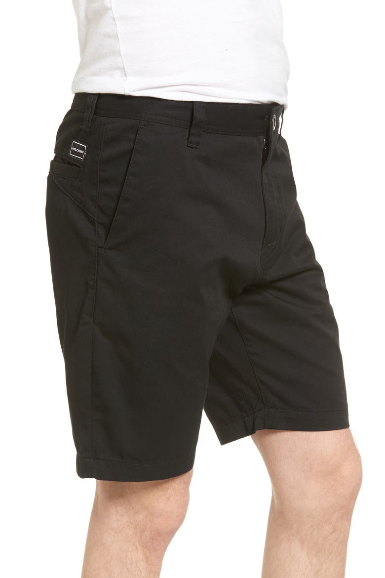 Modern Chino Shorts, Alternate, color, BLACK