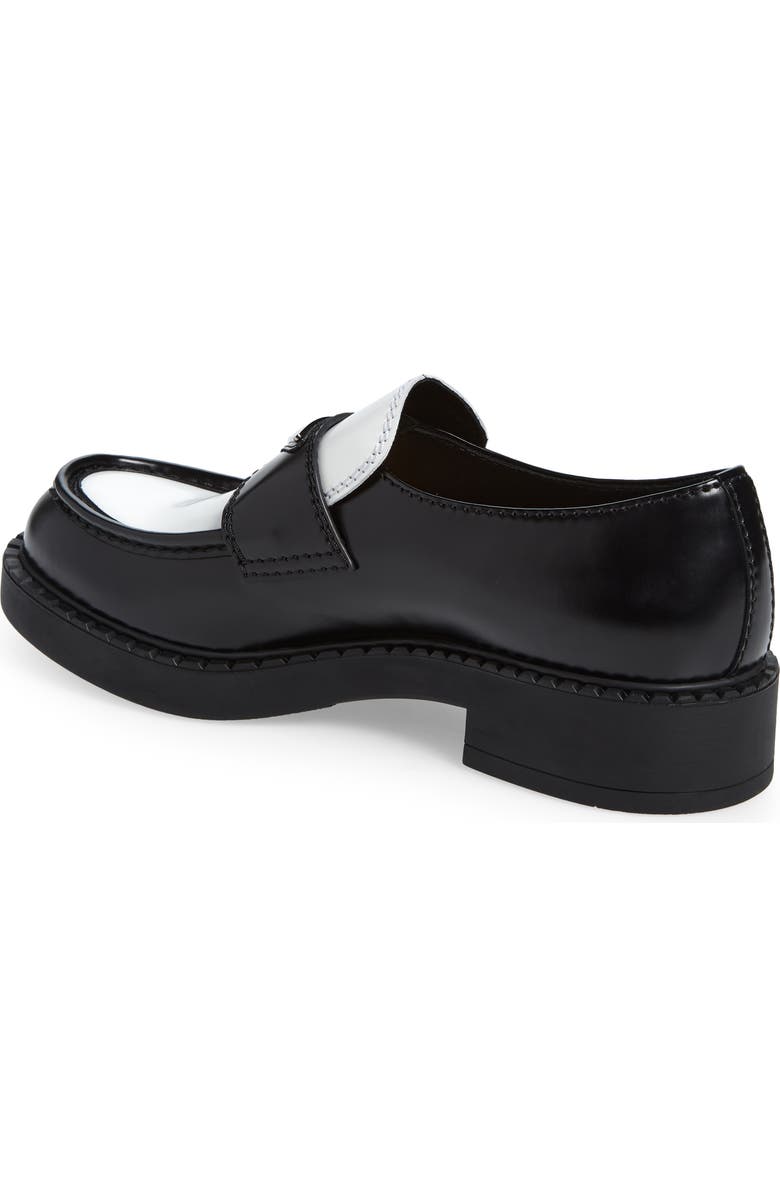 Prada Triangle Logo Loafer, Alternate, color,