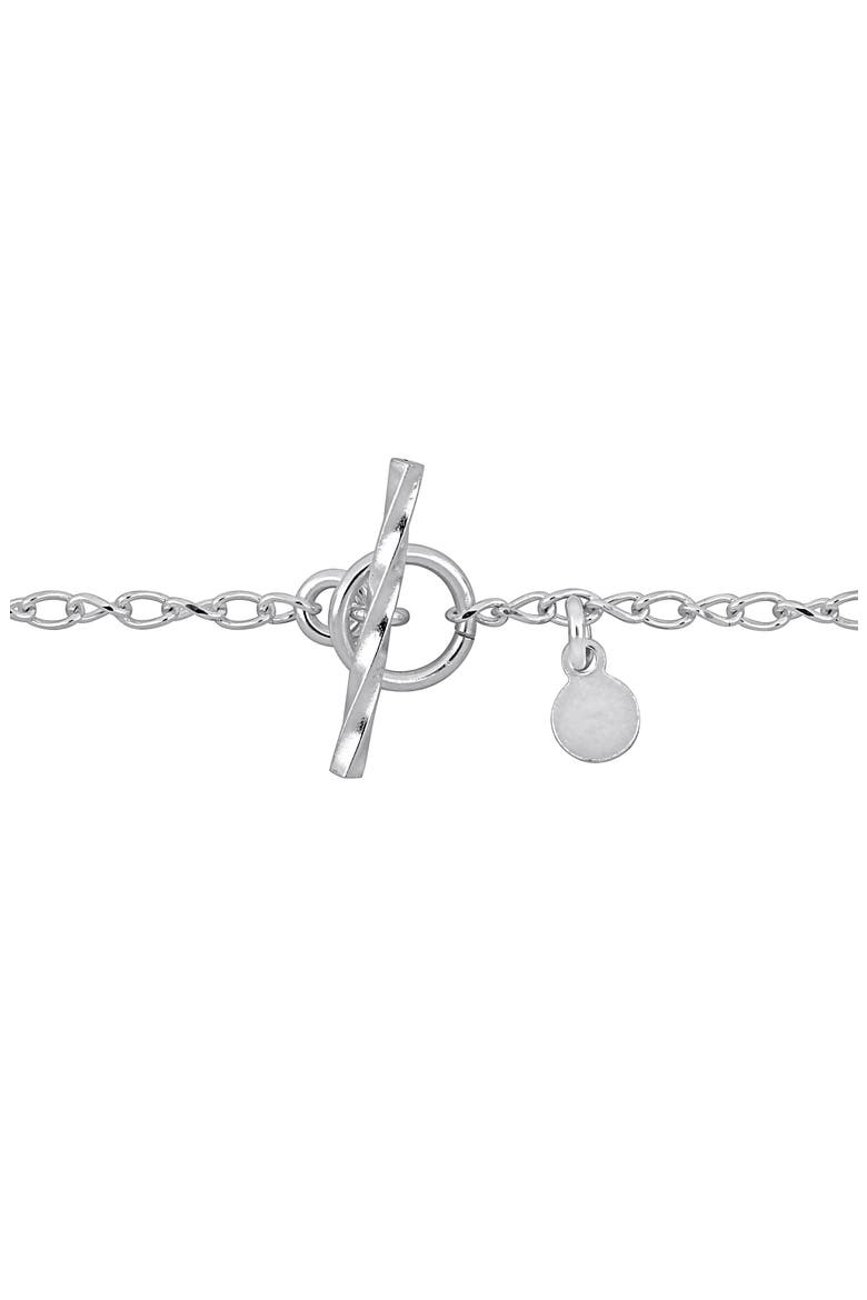 Twist Curb Link Bracelet, Alternate, color, SILVER