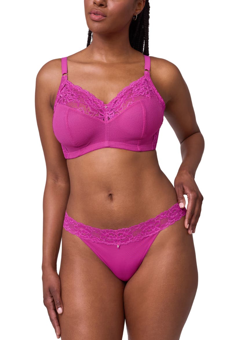 Ayla Wireless Bra, Alternate, color, PASSION FRUIT