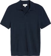 Nordstrom Johnny Collar Short Sleeve Bouclé Sweater Polo