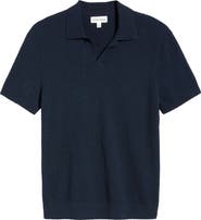 Nordstrom Johnny Collar Short Sleeve Bouclé Sweater Polo