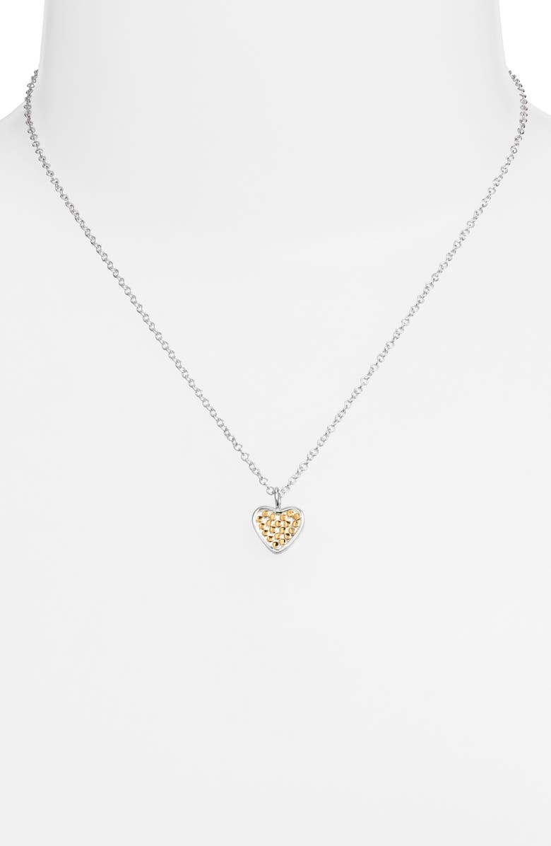 Anna Beck Small Classic Heart Reversible Pendant Necklace, Alternate, color, 