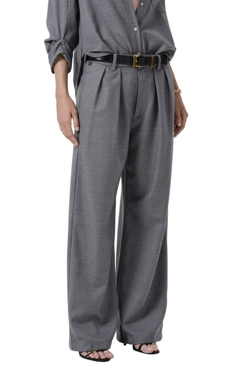 Ines Wool Wide Leg Trouser