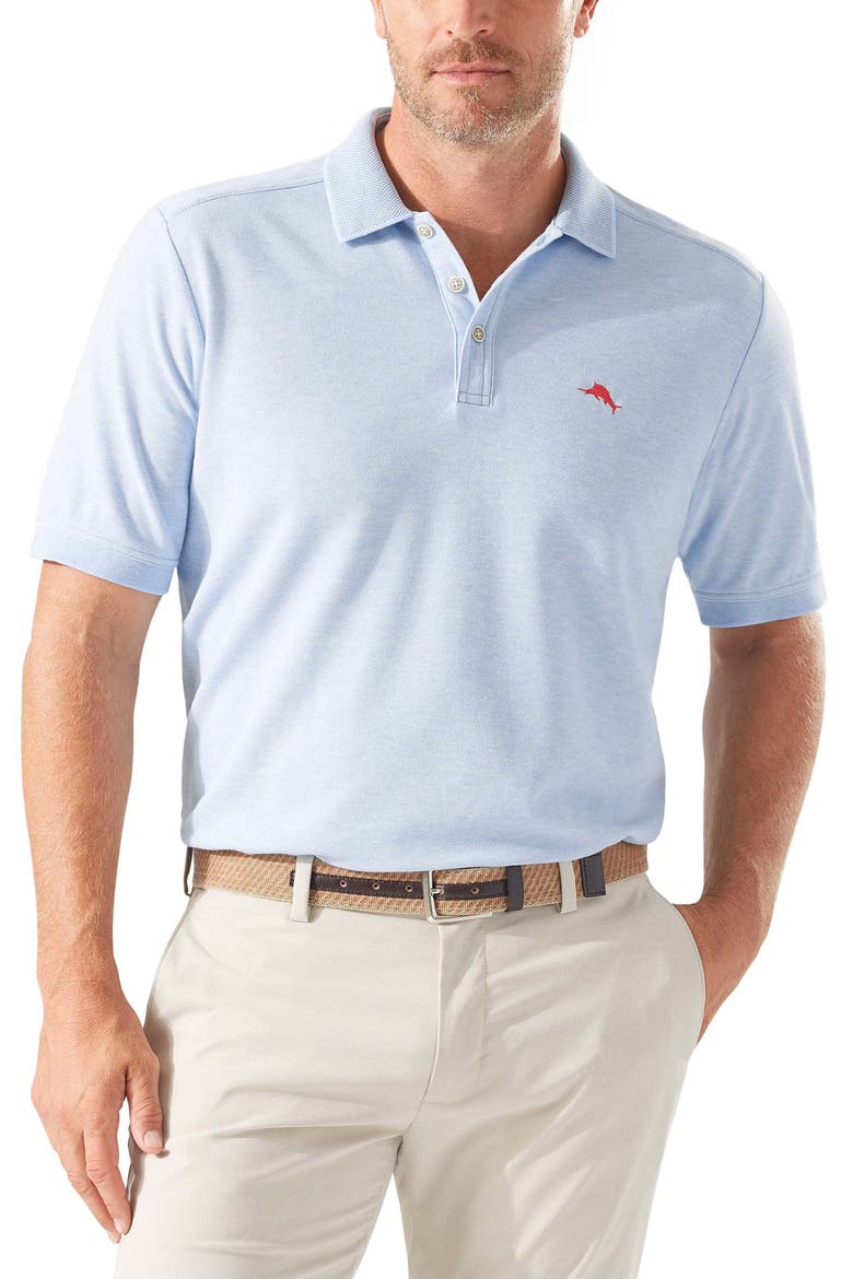 Emfielder 2.0 IslandZone® Performance Polo, Main, color, LIGHT SKY HEATHER