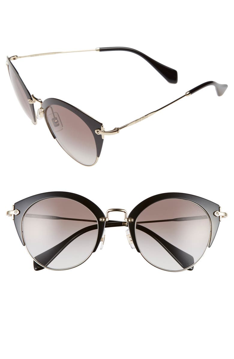 Miu Miu 52mm Cat Eye Sunglasses, Main, color, 