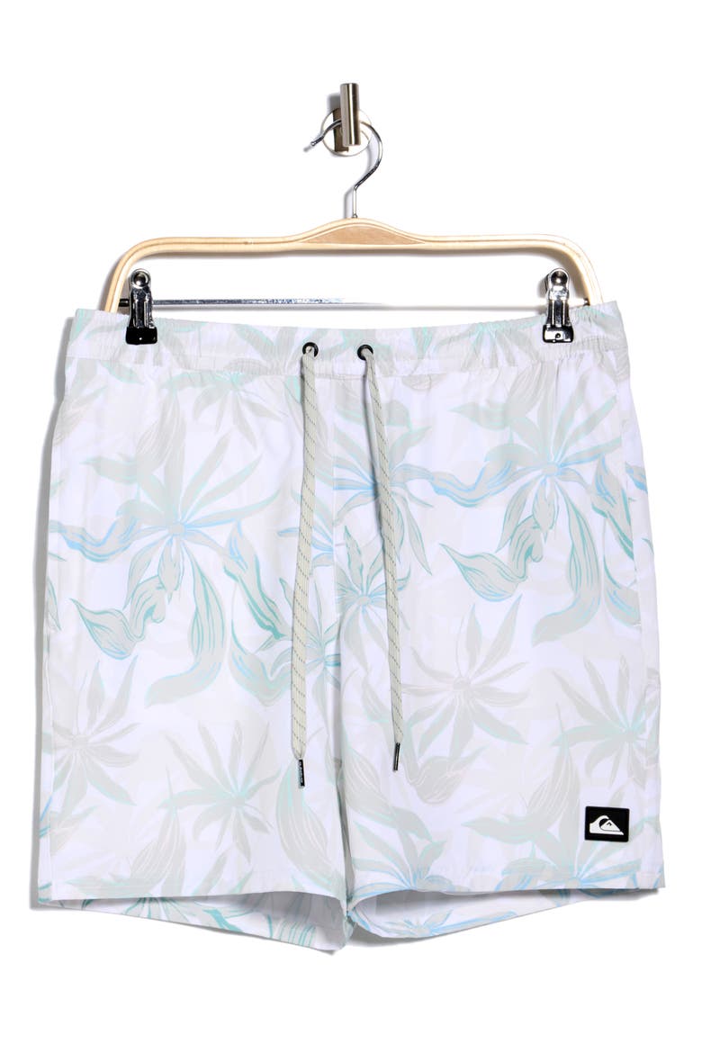 Unwind Swim Trunks, Alternate, color, WHITE