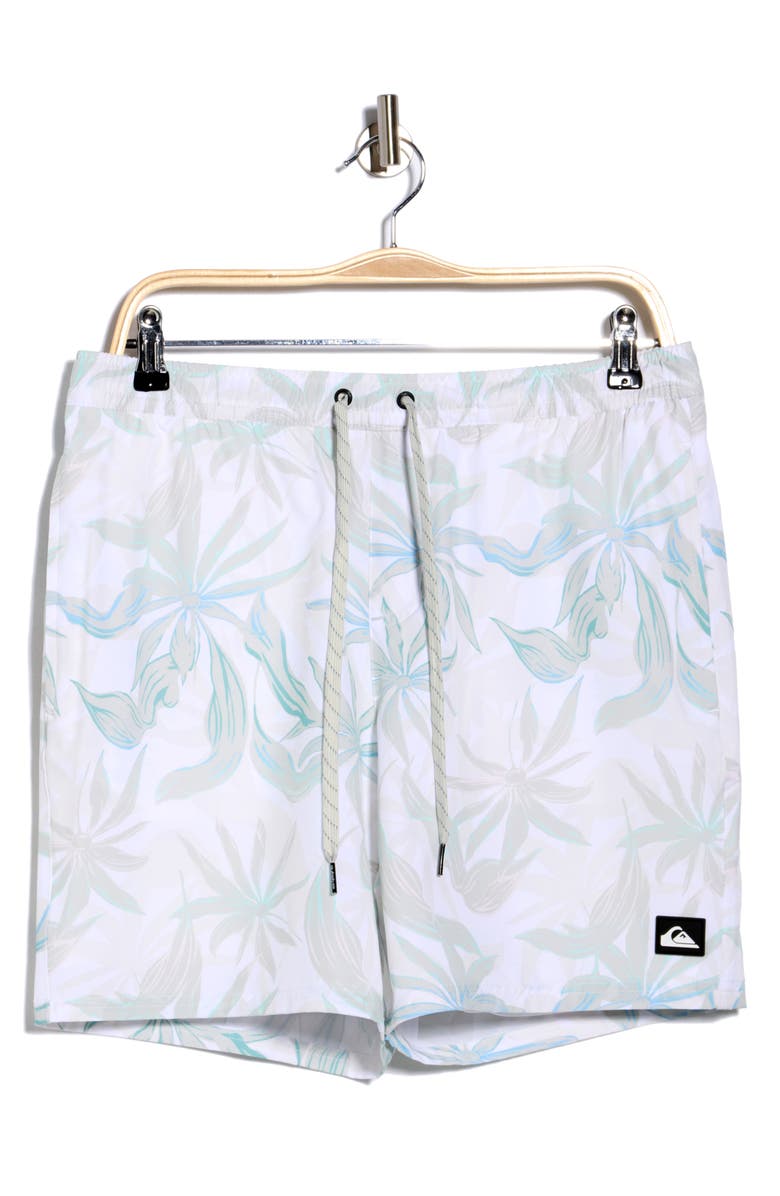 Quiksilver Unwind Swim Trunks, Alternate, color, White