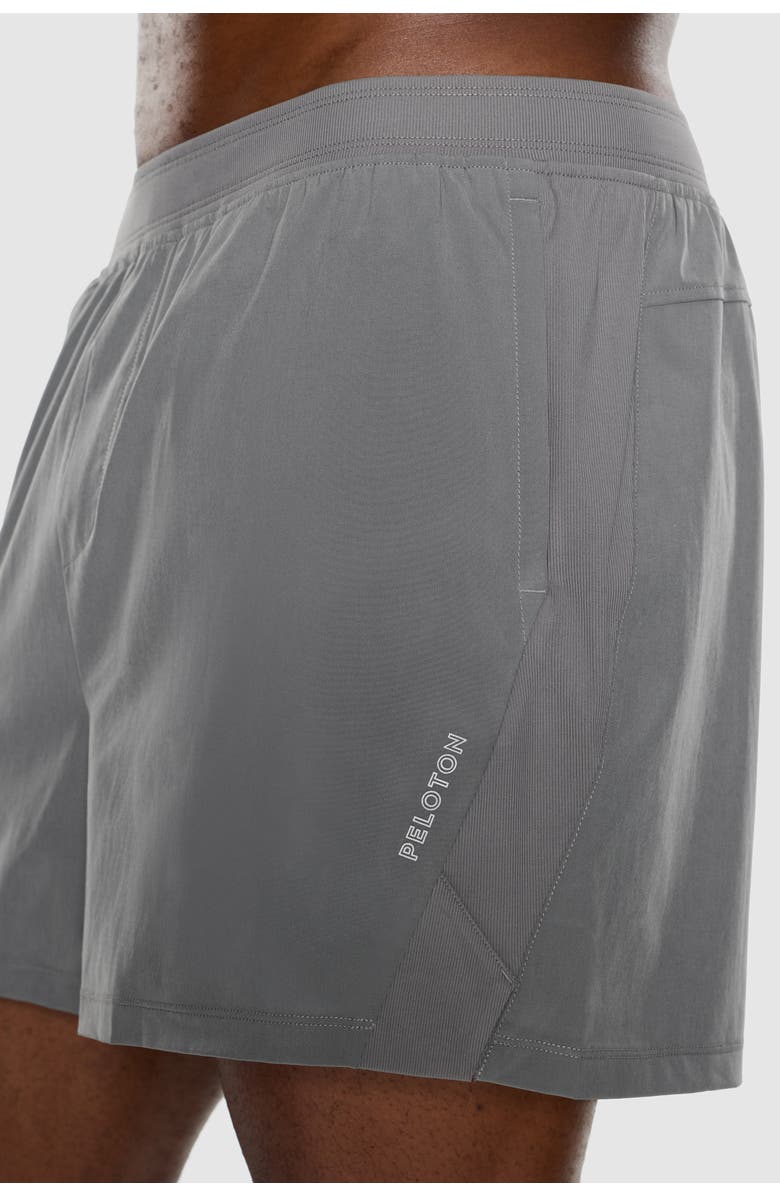 Peloton Rib Panel Active Short, Alternate, color, Fossil Gray