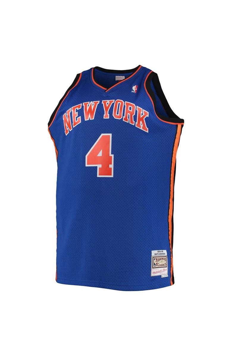Mitchell & Ness Men's Mitchell & Ness Nate Robinson Blue New York Knicks 2005/06 Big & Tall Hardwood Classics Swingman Jersey, Alternate, color, 
