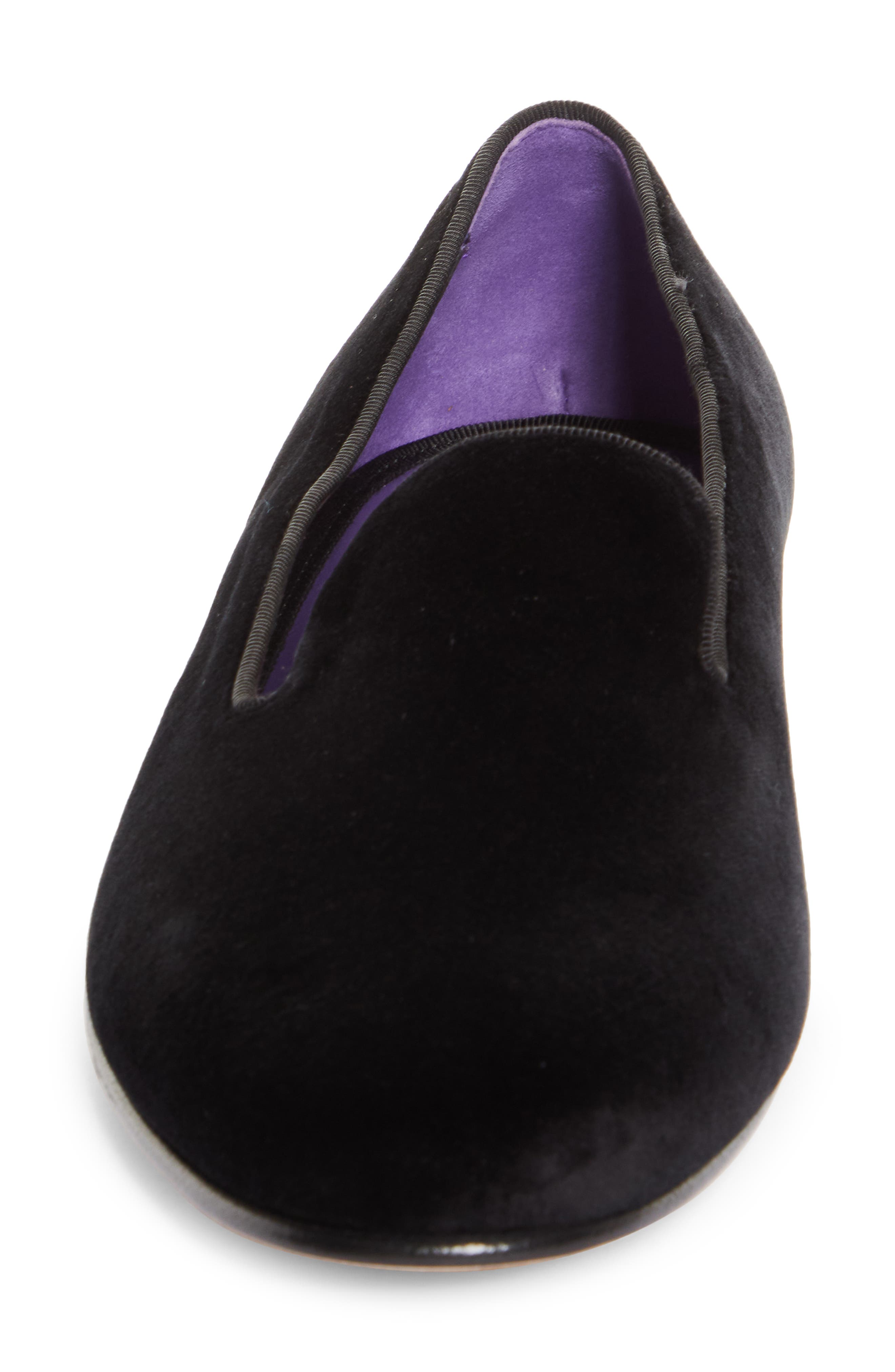 Ralph Lauren Purple Label Alonzo Smoking Slipper, Alternate, color, Black