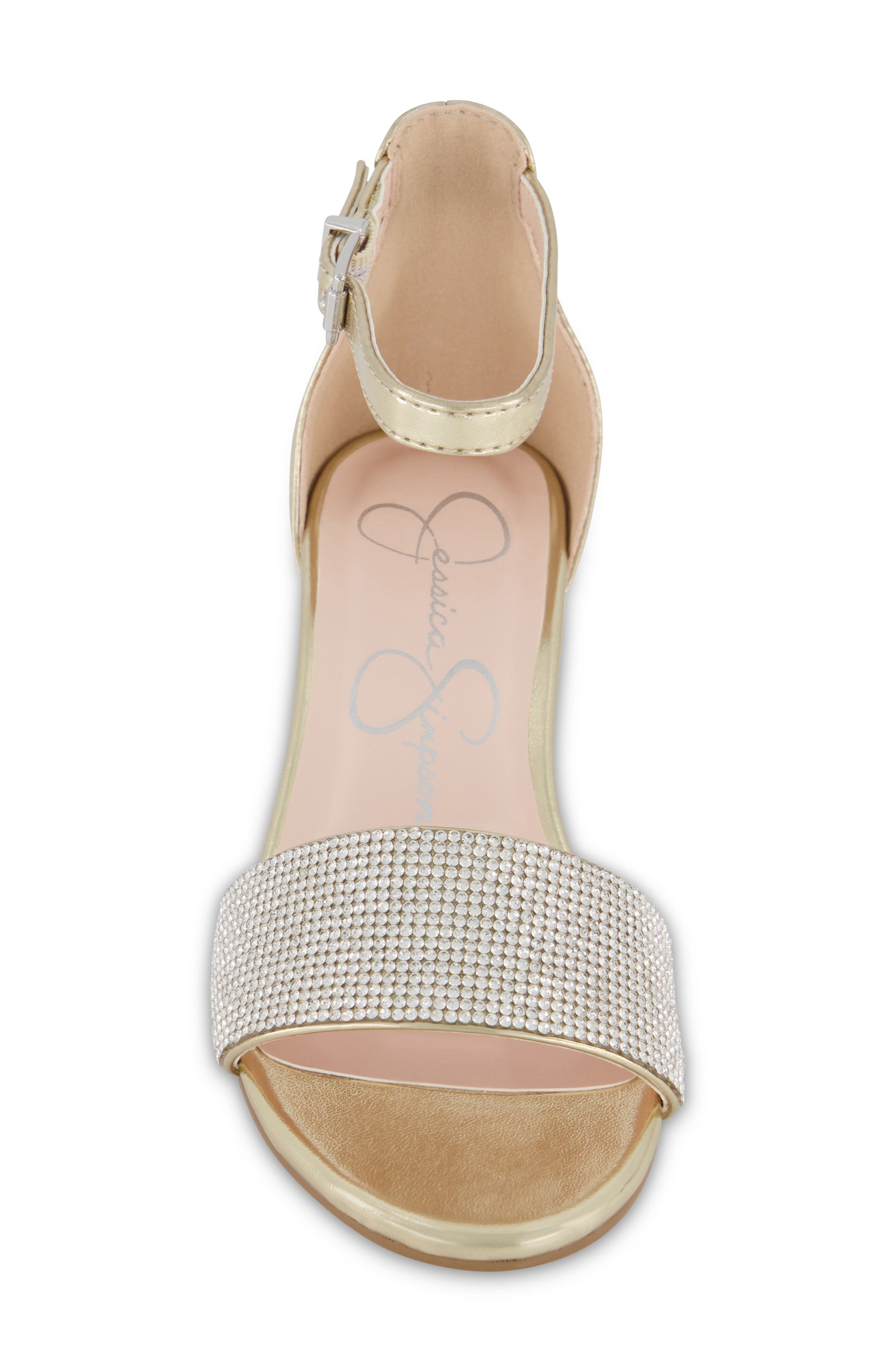 Jessica Simpson Kids' Pearl Stone Sandal, Alternate, color, Soft Gold