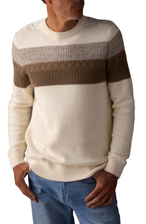 Tom Placed Stripe Cotton Sweater