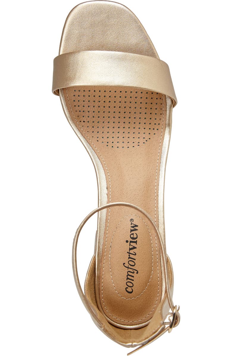 Comfortview The Orly Sandal, Alternate, color, Gold