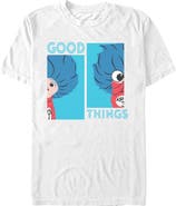 The Cat in the Hat Men's Good Things 1 and 3 Short Sleeve T-Shirt