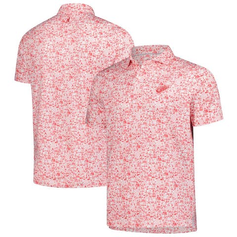 Men's johnnie-O  Red/White Detroit Red Wings Slapshot Polo