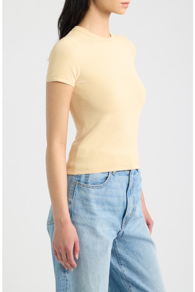 Leandra T-Shirt, Alternate, color, BUTTER