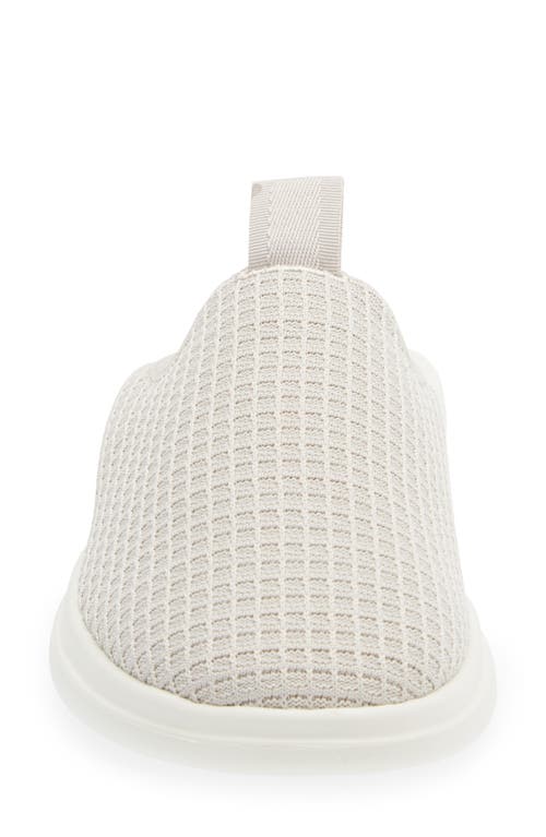 Lusso Cloud Pelli Waffle Knit Slipper In Perfect Grey/marshmallow