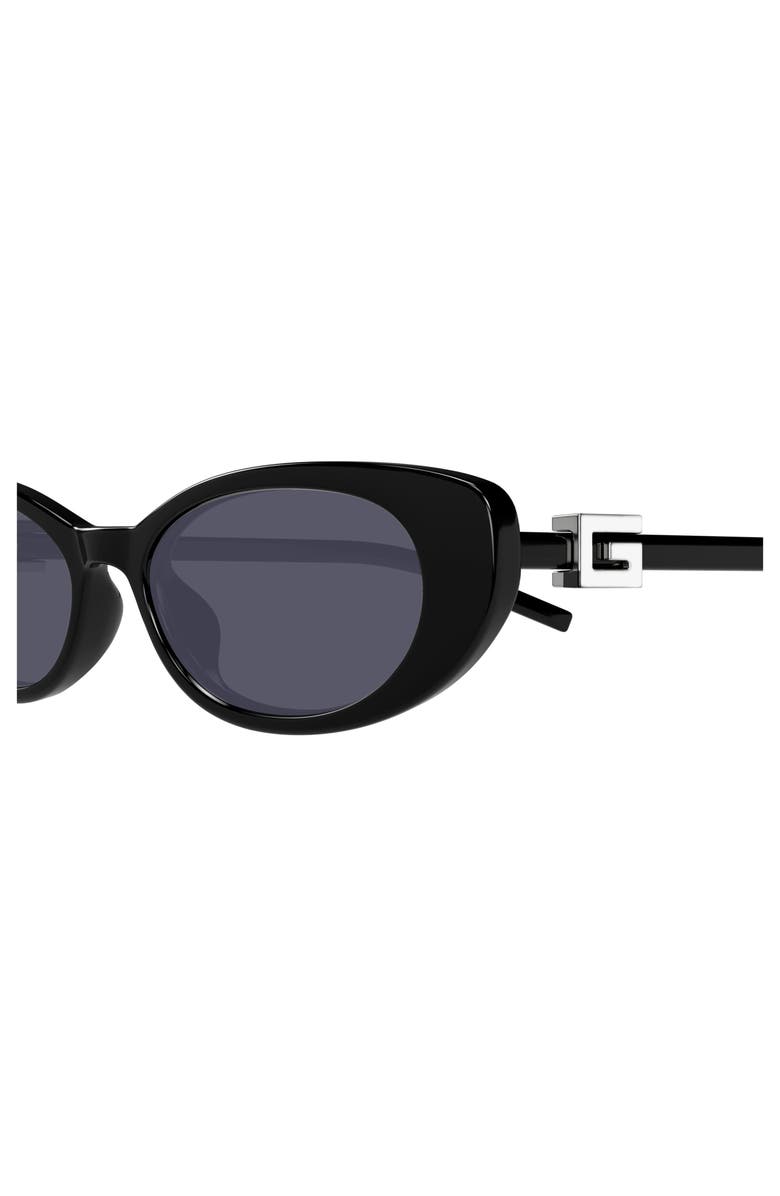 Gucci 52mm Cat Eye Sunglasses, Alternate, color, Black