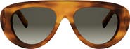 CELINE Triomphe Stamp 52mm Gradient Pilot Sunglasses