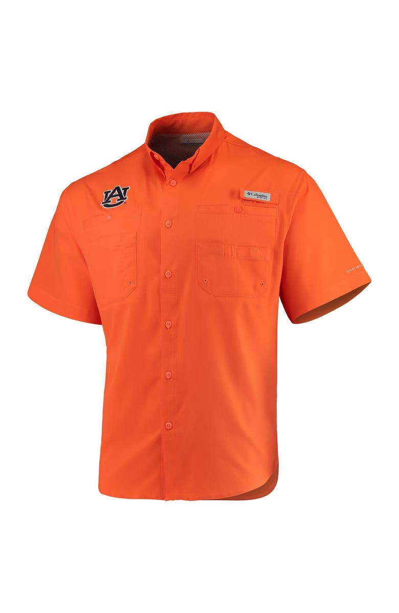 Columbia Men's Columbia Orange Auburn Tigers PFG Tamiami Shirt, Main, color, Orange