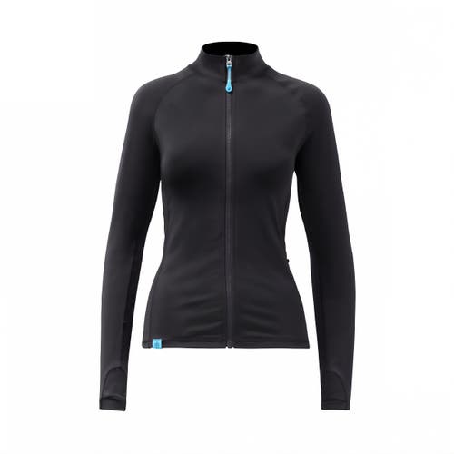 Uv Skinz Long Sleeve Full Zip Active Fleece In Black