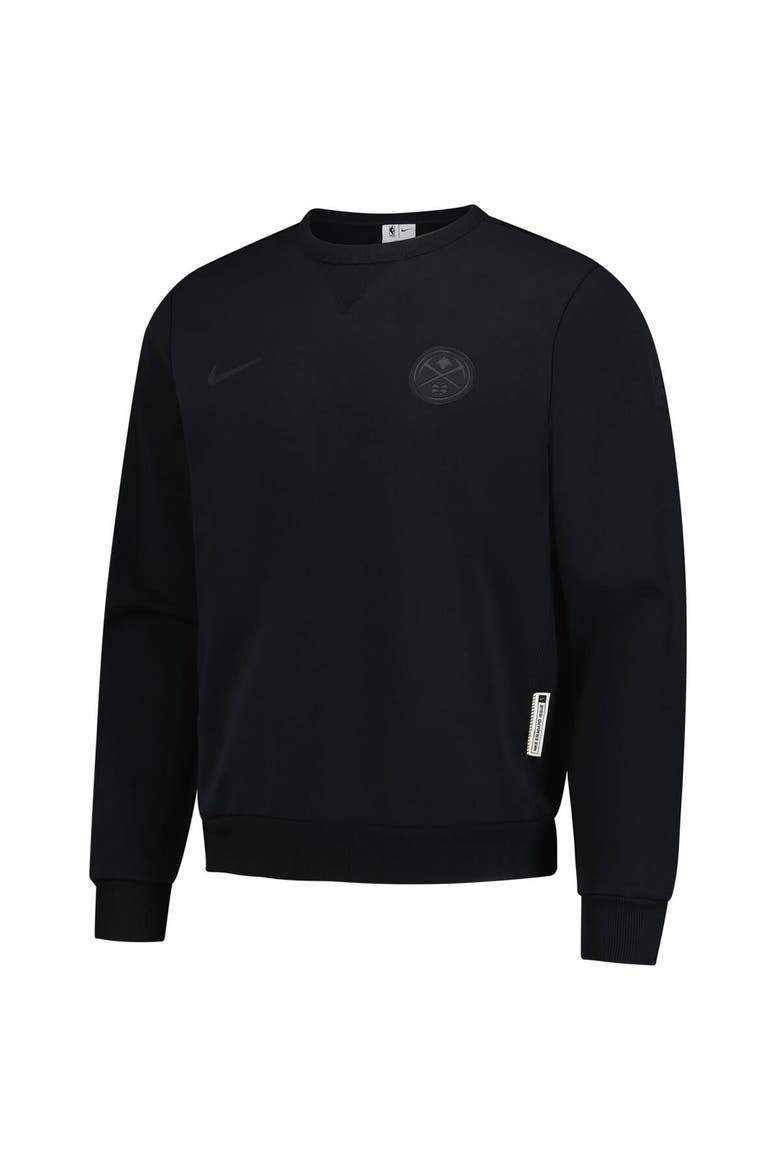 Men's Nike  Black Denver Nuggets Authentic Standard Issue Travel Dri-FIT Sweatshirt, Alternate, color, Black