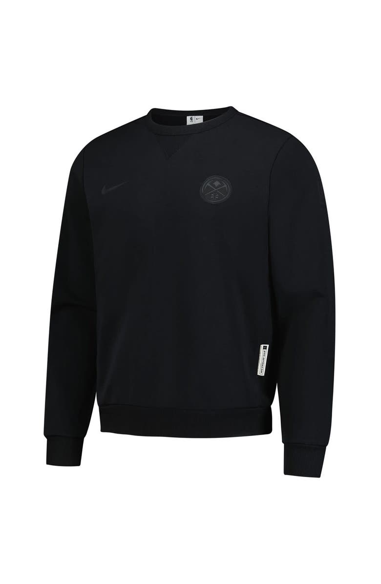 Nike Men's Nike  Black Denver Nuggets Authentic Standard Issue Travel Dri-FIT Sweatshirt, Alternate, color, Black