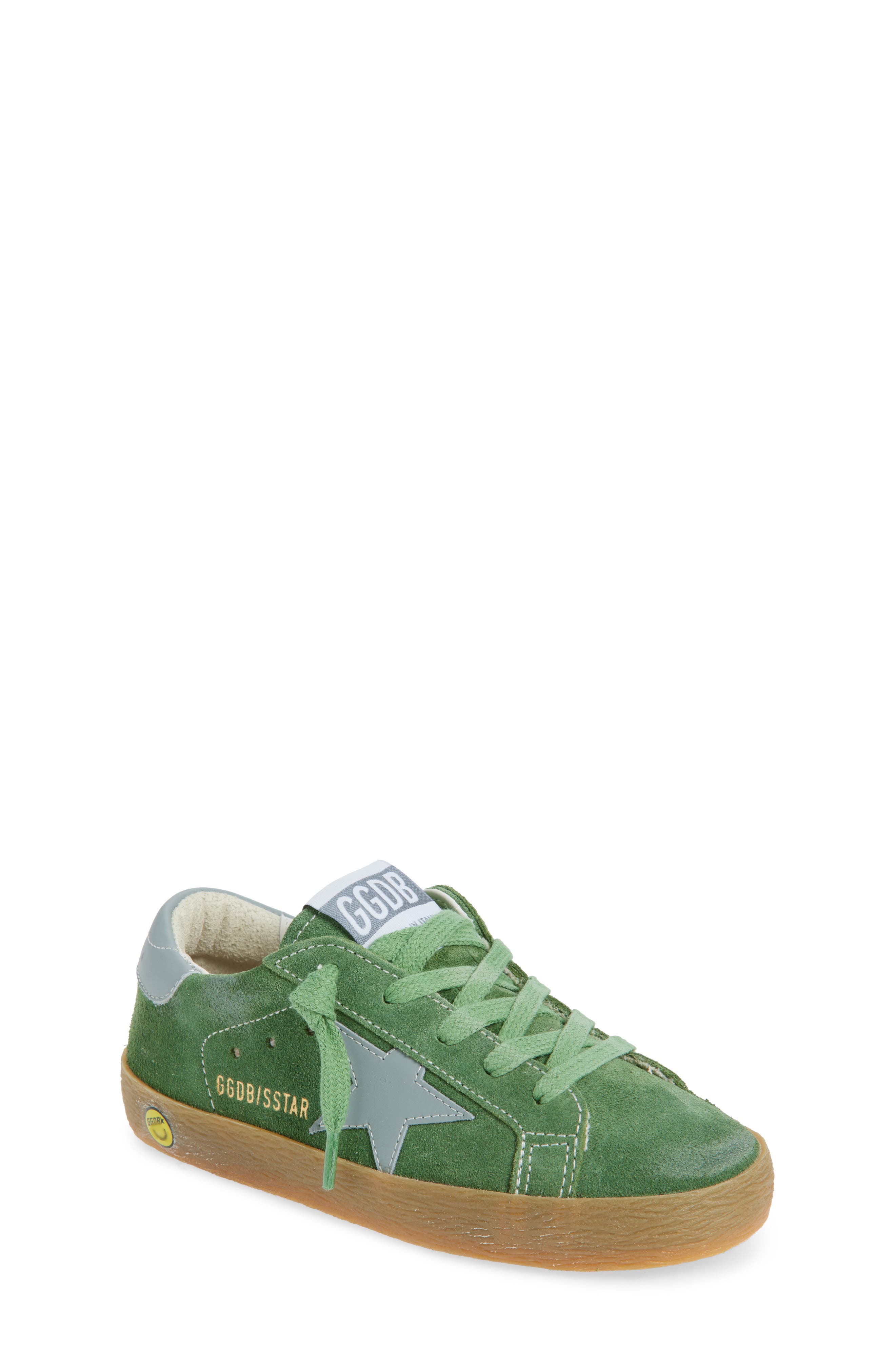 Golden Goose Kids' Super-Star Sneaker, Main, color, Green/ Light Blue