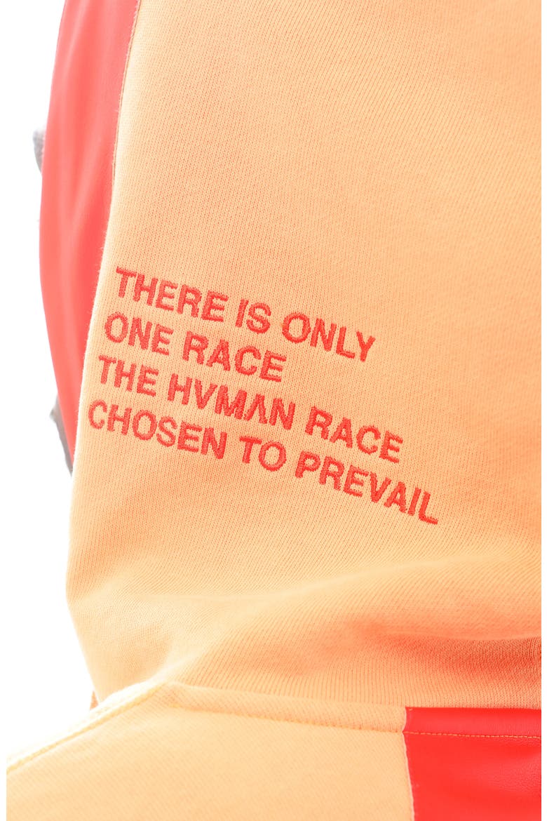 Taped Cotton Hoodie, Alternate, color, APRICOT