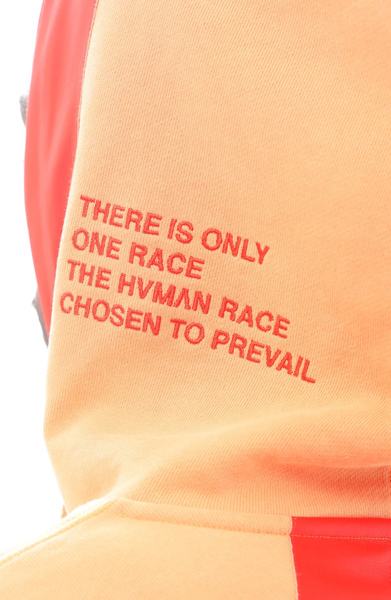 HVMAN Taped Cotton Hoodie, Alternate, color, Apricot