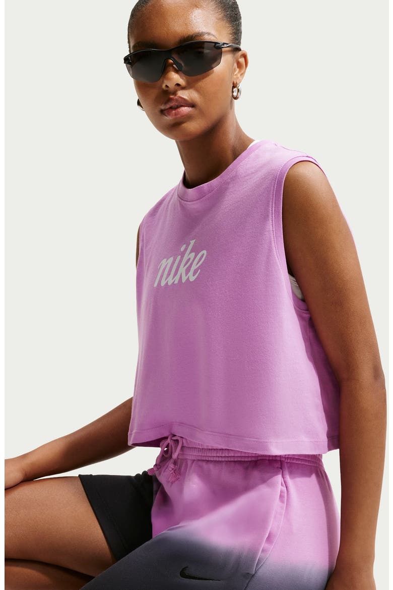 Phoenix Fleece Mid Rise Dip Dye Shorts, Alternate, color, LT MAGENTA/ BLACK/ BLACK