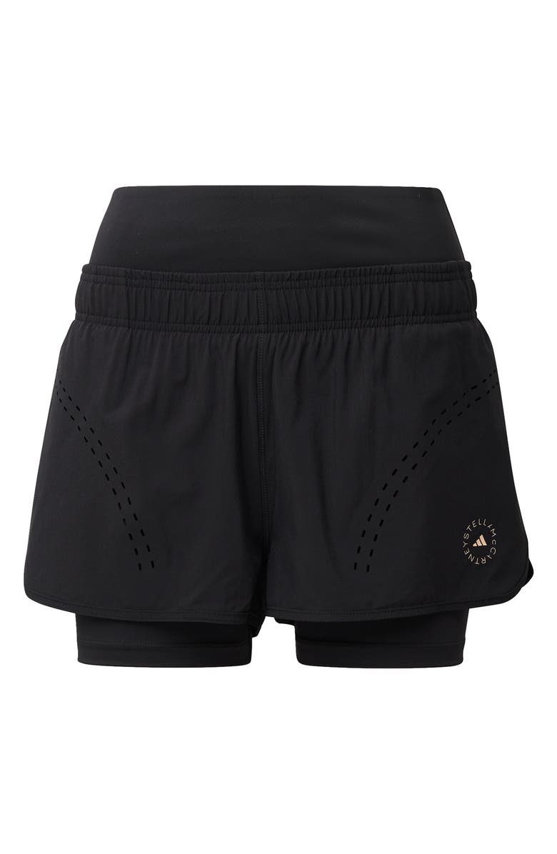 adidas by Stella McCartney Truepur Double Layer Shorts, Alternate, color, 
