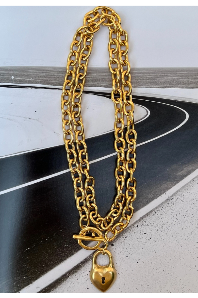 Amalia Necklace, Alternate, color, Gold