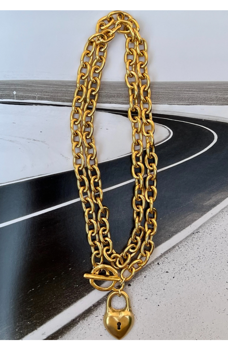 sccollection Amalia Necklace, Alternate, color, Gold