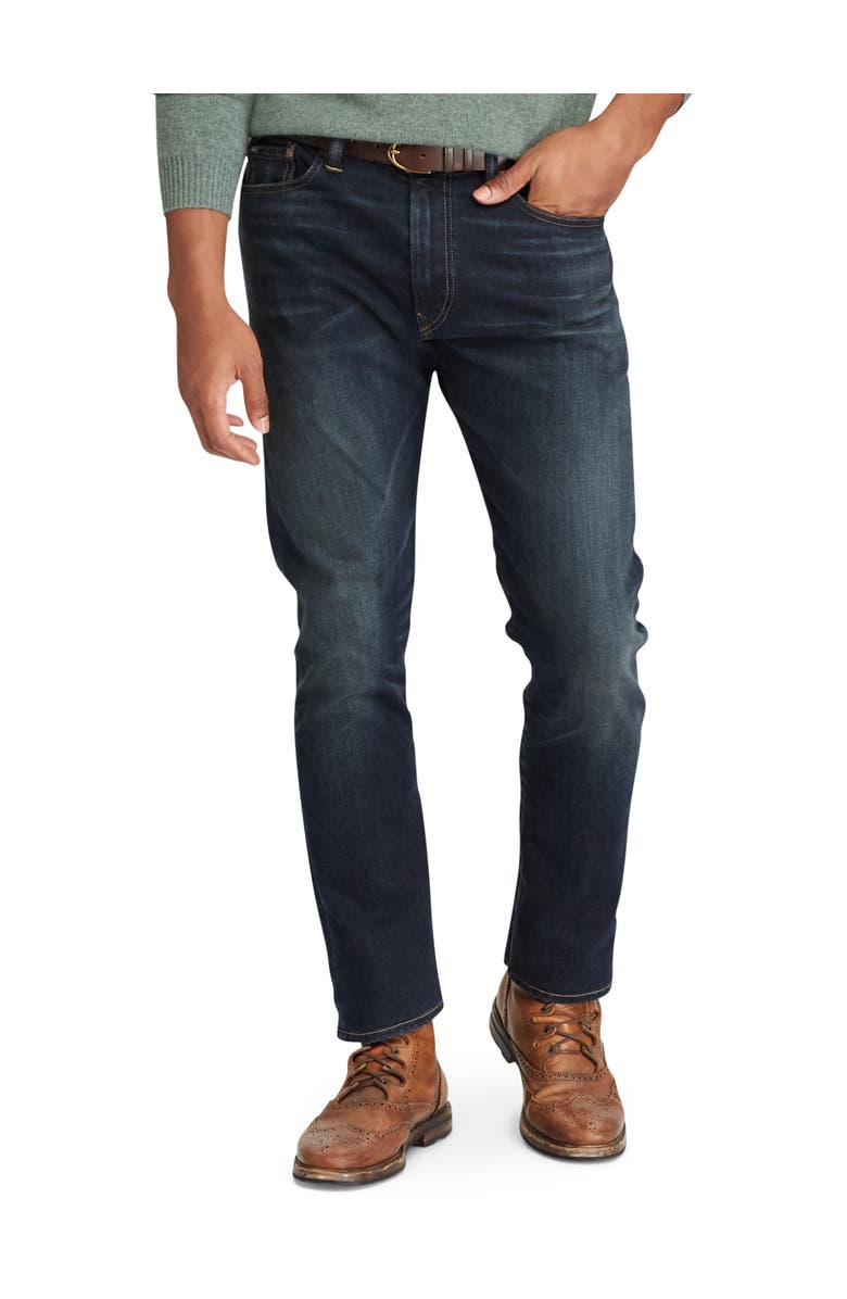 Polo Ralph Lauren Big & Tall Hampton Relaxed Straight Fit Lightweight Stretch Jeans  Murphy Wash, Main, color, Blue