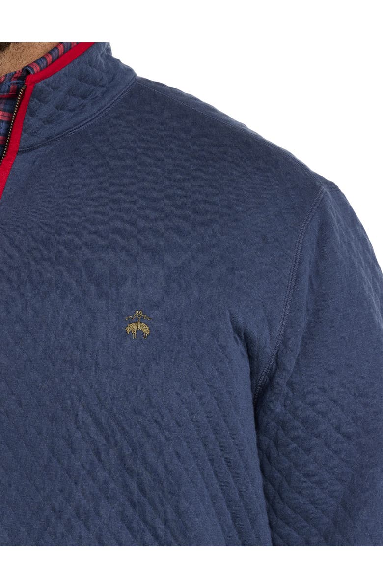 Brooks Brothers Big & Tall Quilted 1/2-Zip Pullover, Alternate, color,
