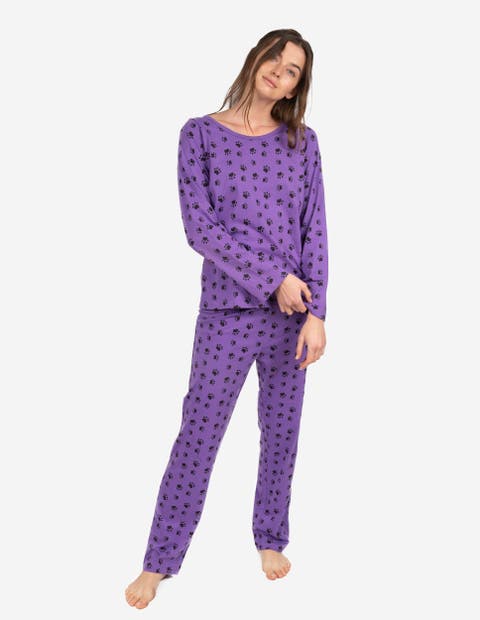 Women's Loose Fit Cotton Matching Family Pajamas, Fun & Character Themes