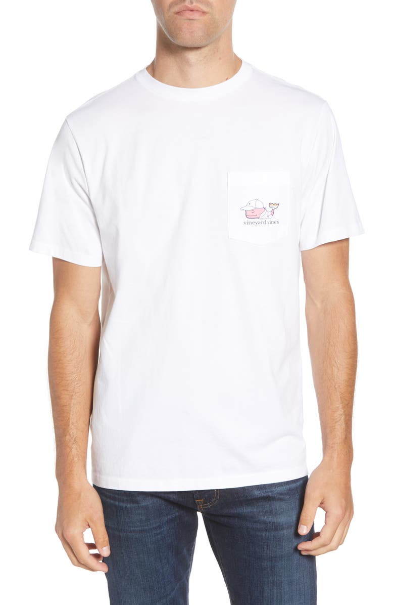 vineyard vines Tennis Pro Whale Pocket T-Shirt, Main, color, 