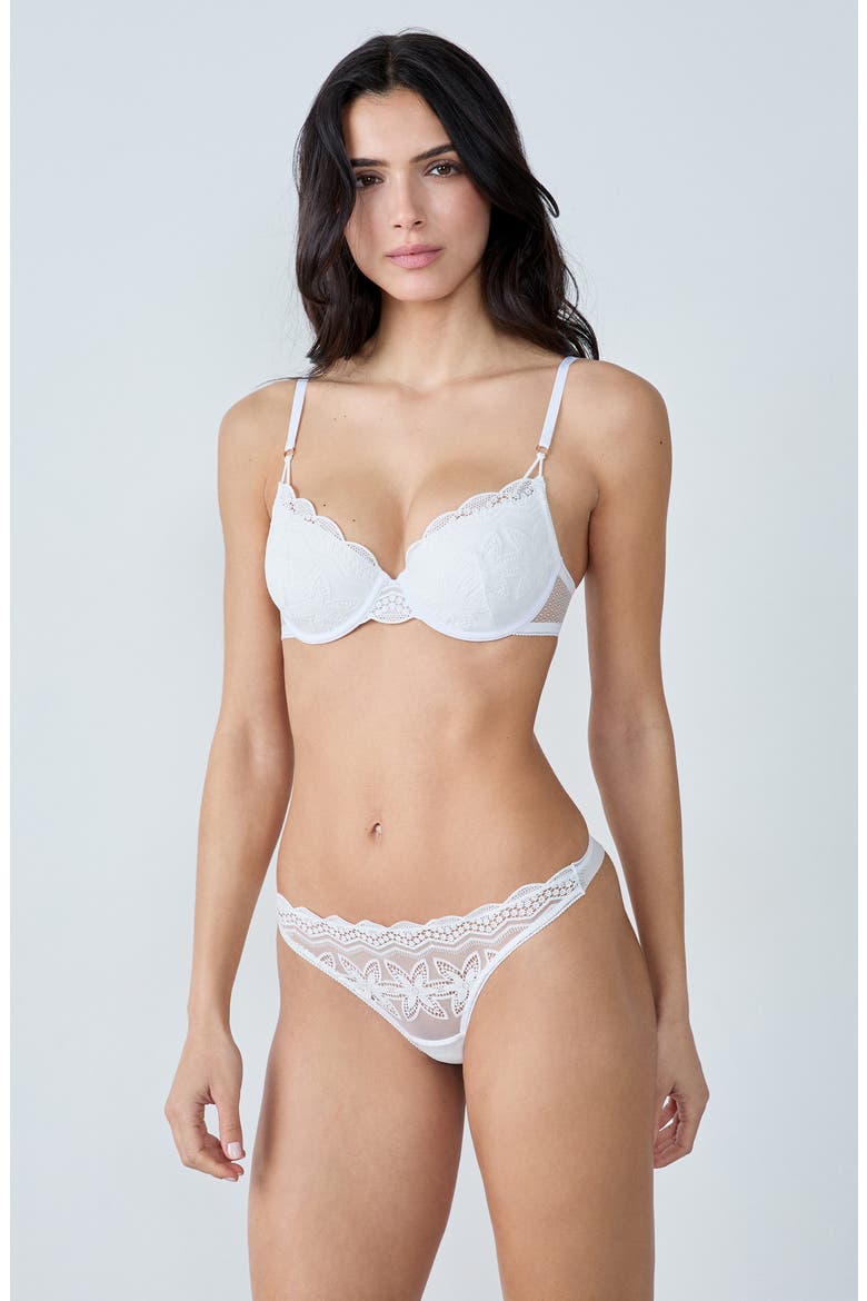Sun Kiss Tanga Thong, Alternate, color, ECRU