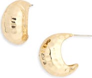 Panacea Hammered Bubble Hoop Earrings